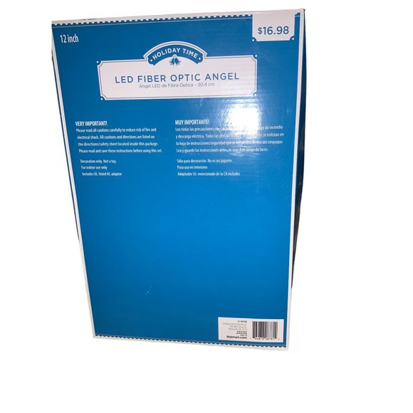 Holiday Time LED Fiber optic angel Untested - Picture 10 of 13